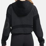 Nike Pro Womens Therma-FIT ADV Cropped Fleece Hoodie Black size S athletic Photo 3