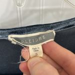 Pleione  Navy Blue Velvet Twist Front Long Sleeve Top Size Small Photo 2