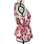 Old Navy Small Top Floral Adjustable Halter Neck Keyhole V-Neck Sleeveless Multi Photo 2