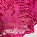 Moonlight  Y S Fashion Top Womens Plus Pink Floral Button Up Asym Sheer Career Photo 9