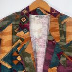 Sunbelt Vintage Colorful Aztec One Button Tunic Lightweight Jacket Blazer Sz M/L Green Size L Photo 2