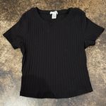 Bozzolo  Ribbed Crop Top Black Photo 0
