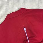 L.L.Bean Vintage Womens Blazer Size 16 Red Linen Cotton Blend Button Front Jacket Photo 3