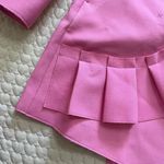 $605 NWT MSGM HALF LINED DOUBLE BREASTED BLAZER WITH RUFFLED Size 40 Pink Coat Photo 6