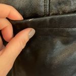 Nine West  Vintage 100% leather black button front blazer jacket M Photo 9