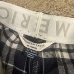 American Eagle Black White Plaid Flannel AE Lounge Pajama Pants - size XL Photo 4