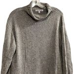 Elizabeth and James Women's Gray Ribbed Turtleneck Sweater Size M Photo 1