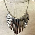 Ny Collection silver tone fringe statement necklace Photo 0