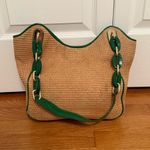 Michael Kors Woven Straw Wicker Tote Photo 0