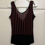 Topia Black Striped Sleeveless Bodysuit Photo 3