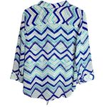 Chico's Chico’s Dallas Zigzag Button-Down Blouse #570137920 Vanity Size 2/US Large Photo 6