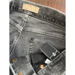 7 For All Mankind Luxe Vintage Josefina 27 Boyfriend Faded Black Button Fly Crop Photo 7