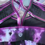 Lululemon WOMENS SIZE 8 SPORT BRA Purple Tie-Dye Photo 3