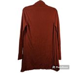 Leith  Ribbed Shawl Cocoon Sweater Burnt Orange Size Small Photo 2
