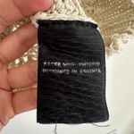 Racer Worldwide Cross Net Sweater Womens Medium Beige Cream Crochet Open Knit Photo 8