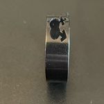 Boy and girl symbols black ring size 10.5 Photo 3