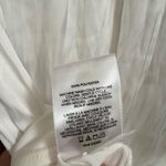 EXPRESS  White Silky Button Down Long Sleeve Bodysuit Blouse Medium Photo 6