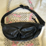 Free People black lamb leather hobo crossbody bag EDGY FEMININE Photo 9