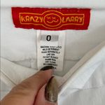 Krazy Larry White Pull On Cuffed Capri Pants Size 0 Photo 6