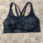 Lululemon RARE Like New Energy Sports Bra Inky Floral Black Size 8 M Yoga Photo 1