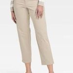 A New Day Womens  Khaki Cropped Casual Pants with Stretch -  Sz 16 Photo 0