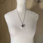 Silver Tone Tree Cage Box Glow in the Dark Necklace Photo 0