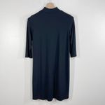 J.Jill Wearever Black Mock Neck Midi Dress Petite Small Stretch Knit Minimalist Size undefined Photo 2