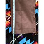 Counterparts Brown Flat Front Pants Size 16 High Rise Zip Elastic Band Waist Photo 6