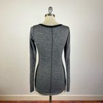 Lululemon Awesoma Henley in Heathered Black Photo 5
