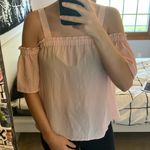 Candie's Y2K  Pink Off the Shoulder Blouse Photo 4