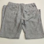 Caslon Pants Pull On Elastic Linen Palazzo Lounge Pockets Striped Blue Cream Photo 8