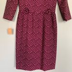 Deadstock Vintage | L’AIGLON Houndstooth Print Midi Dress Small Mrs. Maisel NWT Pink Photo 8