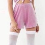 Urban Outfitters Velvet Romper Pink Photo 2
