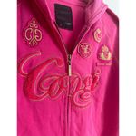 COOGI  Luxury Pink Gold Hoodie Full Zip Front Medium Embroidered Logo Streetwear Photo 1