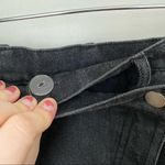 Gilli Denim Skirt Black Asymmetrical front Buttons Pockets Casual Neutral Trendy Size M Photo 3