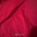 Nike  Women's Bright Red V-Neck Workout Dri Fit Tee Photo 2