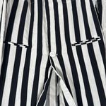 Umgee  Black White Striped single button Blazer L casual costume contemporary Photo 3