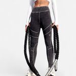 Free People Movement New Flow Leggings Vintage Black Washed contrast stitch XS Photo 2