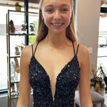2CUTE Black Sequin Prom Dress Photo 9