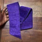 Astor Germany Purple vintage suede belt Photo 5