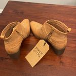 Frye and Co. ankle boot Womens Palma Stacked Heel Booties Light Tan Size 9 Photo 9
