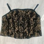 Orange Kiss NWT Women’s 2X Black Bustier Corset Top Stretchy Sexy Whimsigoth Fairy Grunge Photo 0