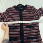 Talbots Red White Blue Clasp Closure Blazer Photo 4