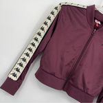 Kappa 222 Banda Wanniston Slim Track Jacket Size Small Plum Photo 3