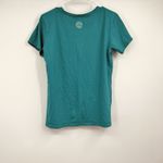 Life Is Good Turquoise Crusher T Shirt M Classic Fit Half Full Floral Graphic Green Size M Photo 5