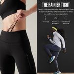 Athleta Rainer Tight Legging Black size small reflective soft Photo 2