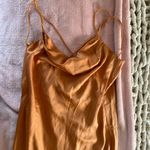 orange cowl neck maxi dress Size L Photo 0