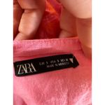 ZARA  pink and orange floral paisley one shoulder crop top size small Photo 3