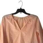 Barbour Size 8 Pink Overboard Eyelet embroidered 3/4 Sleeve Blouse Photo 1
