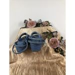 Free People Harper Flatform Sandals In Carnival Cobalt SZ 38.5 Women's Shoes Photo 4